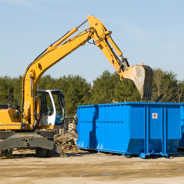 what size residential dumpster rentals are available in Passaic